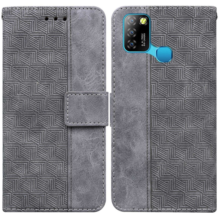 Geometric Embossed Leather Phone Case
