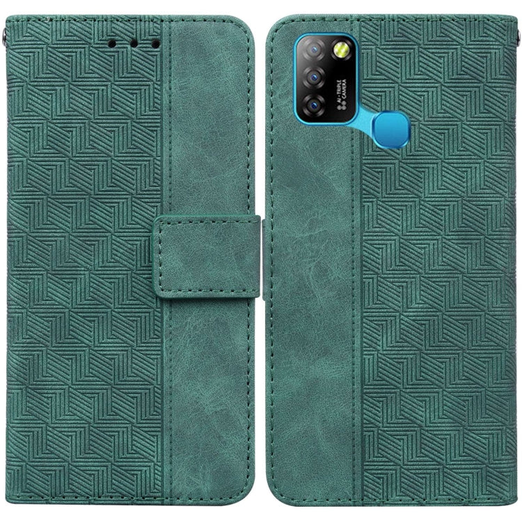 Geometric Embossed Leather Phone Case