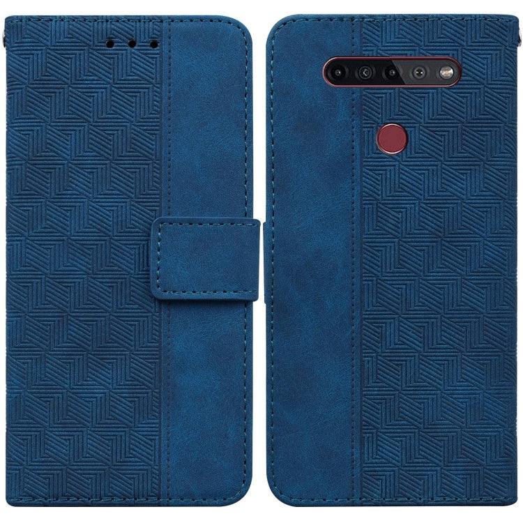 Geometric Embossed Leather Phone Case