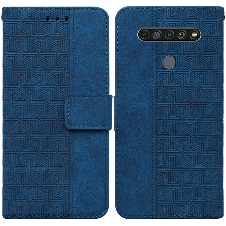 Geometric Embossed Leather Phone Case