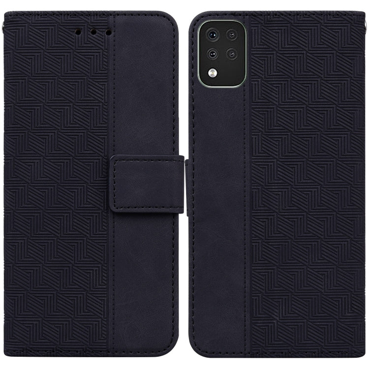 Geometric Embossed Leather Phone Case