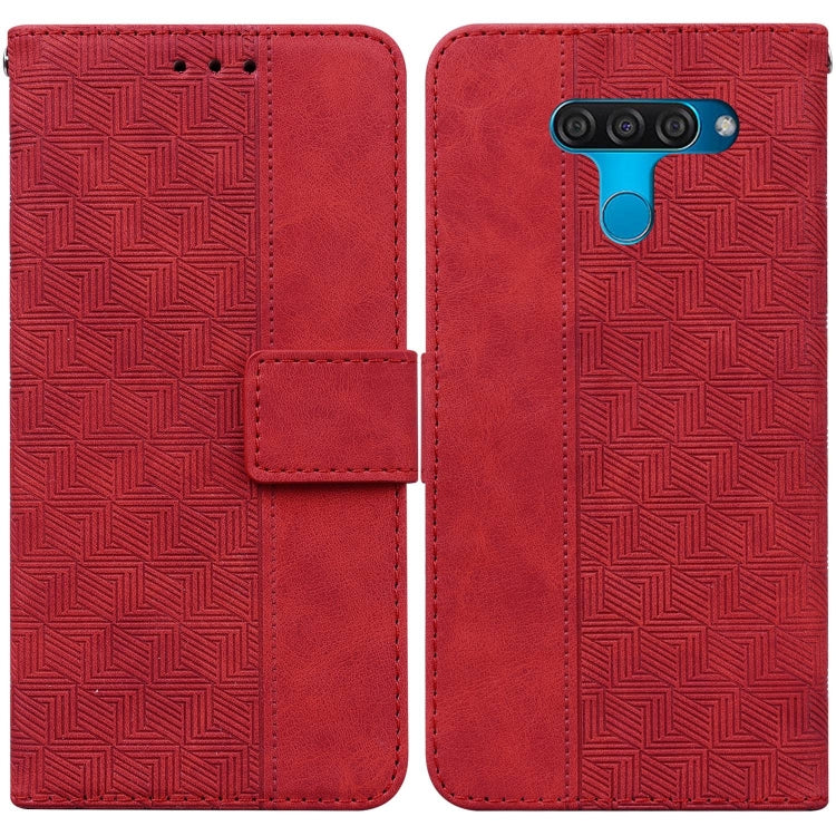 Geometric Embossed Leather Phone Case