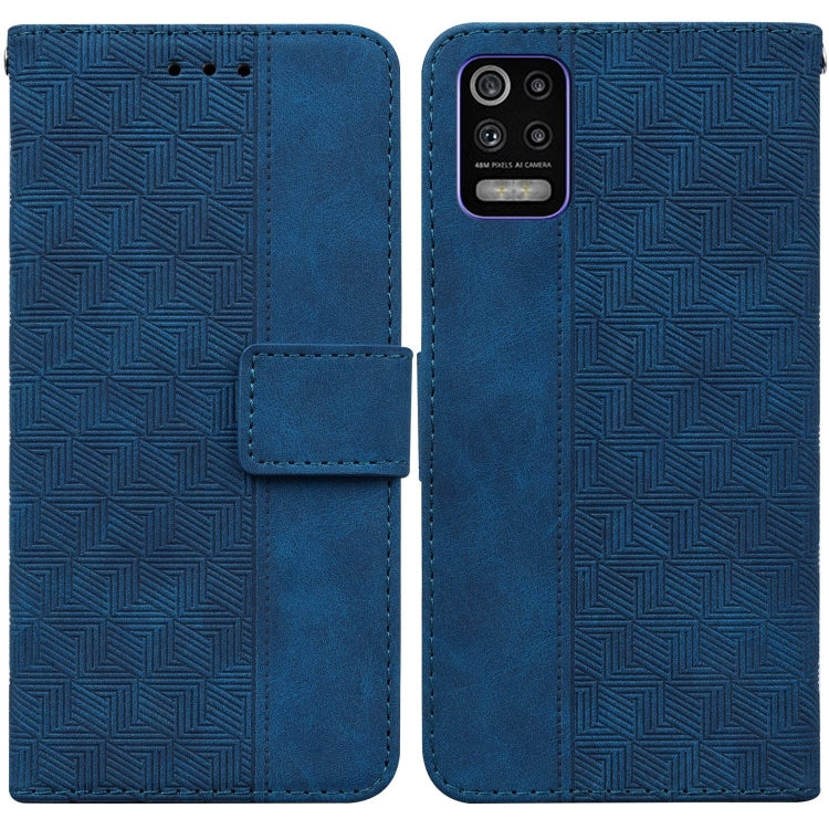 Geometric Embossed Leather Phone Case
