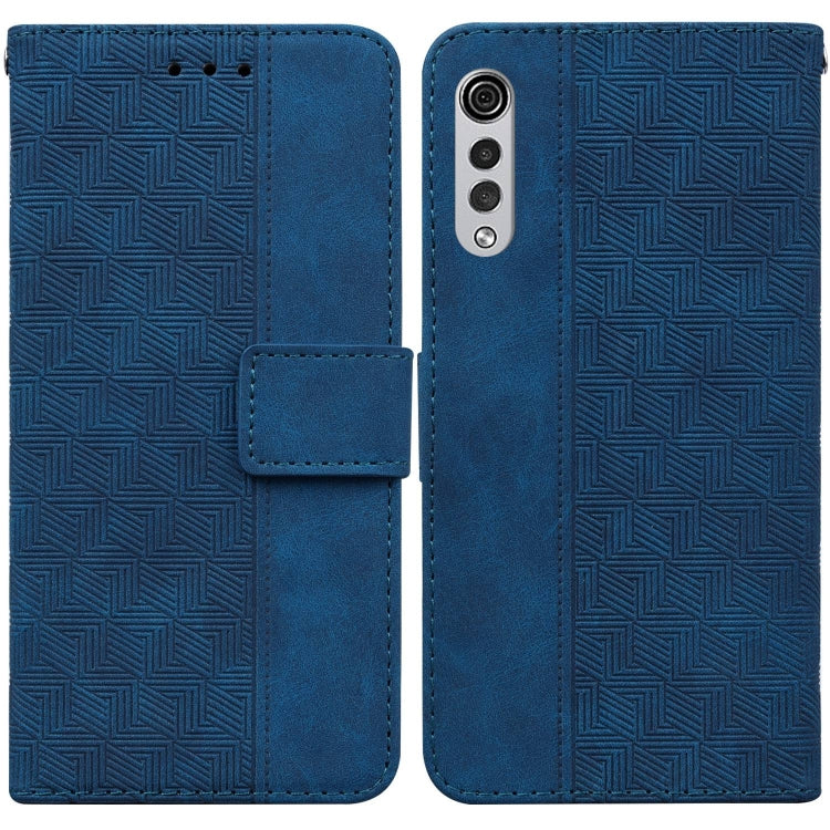 Geometric Embossed Leather Phone Case