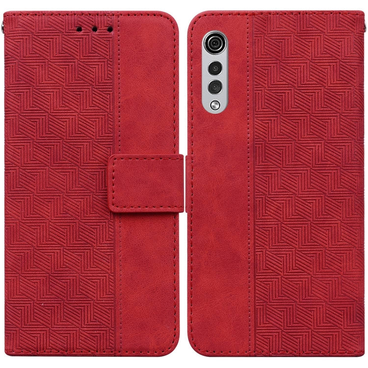 Geometric Embossed Leather Phone Case