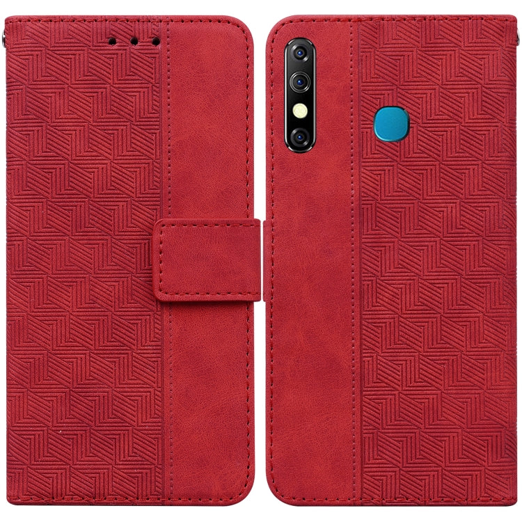 Geometric Embossed Leather Phone Case
