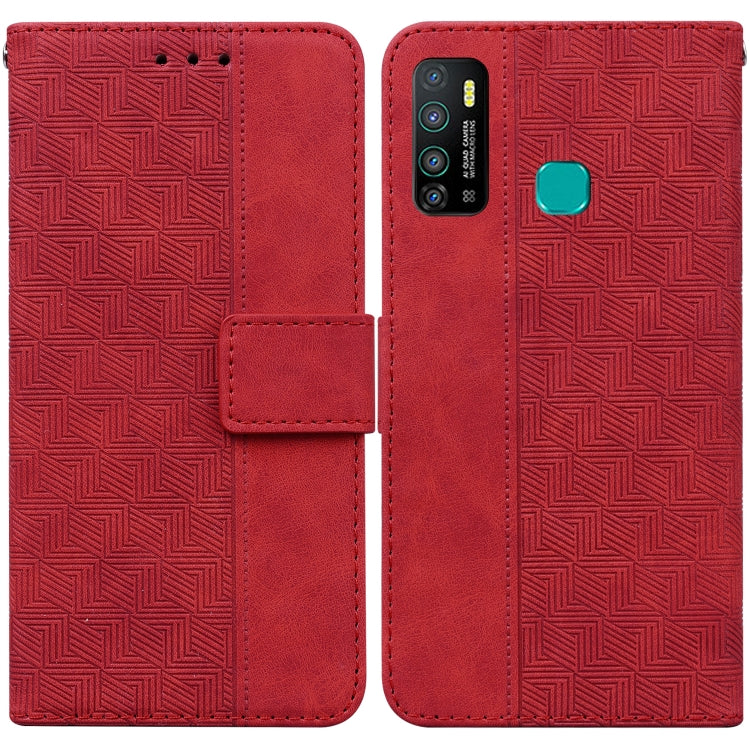 Geometric Embossed Leather Phone Case