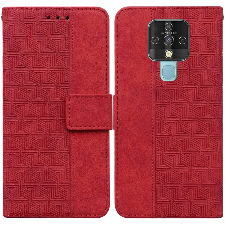 Geometric Embossed Leather Phone Case