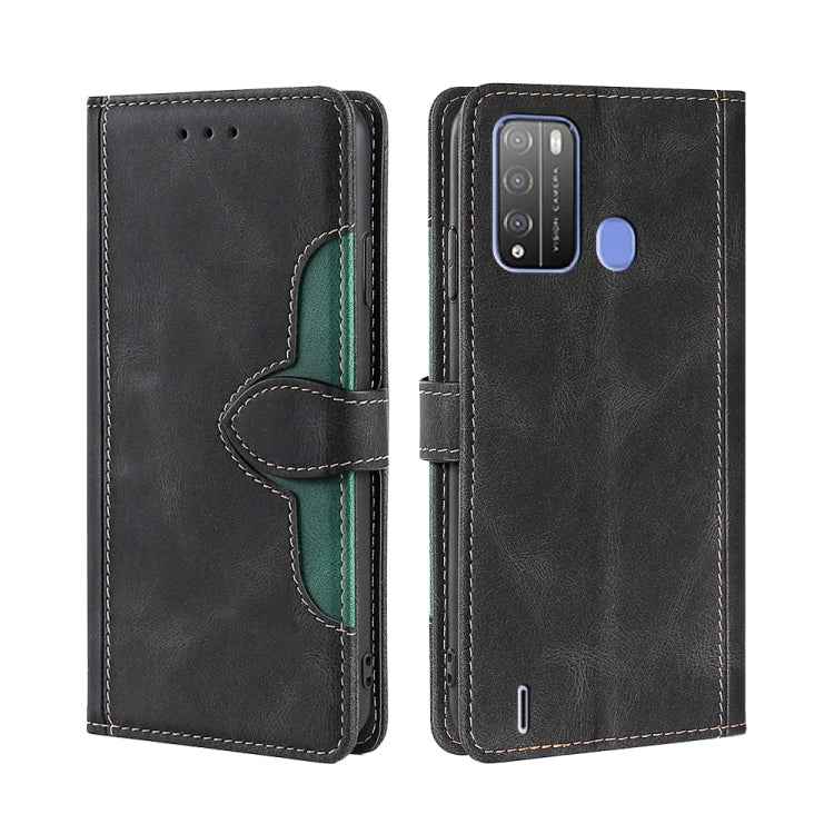 Skin Feel Straw Hat Magnetic Buckle Leather Phone Case, For Oukitel C25, For Tecno Phantom X