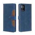 Skin Feel Straw Hat Magnetic Buckle Leather Phone Case