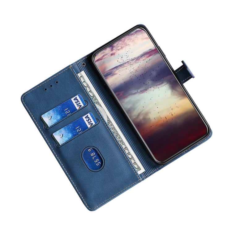Skin Feel Straw Hat Magnetic Buckle Leather Phone Case