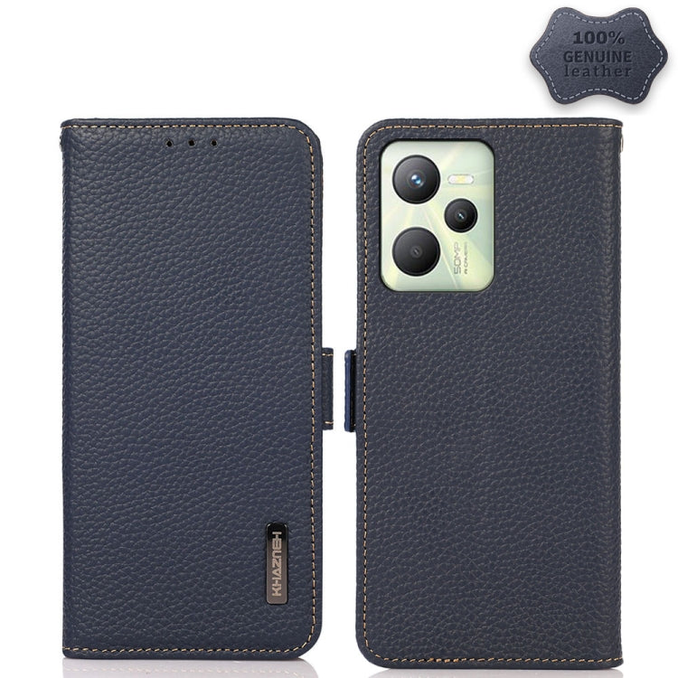 KHAZNEH Side-Magnetic Litchi Genuine Leather RFID Phone Case, For TCL 30 SE / 306 / 305, For TCL 30V 5G / 30 XE 5G, For Xiaomi Redmi K50 Gaming — view 8