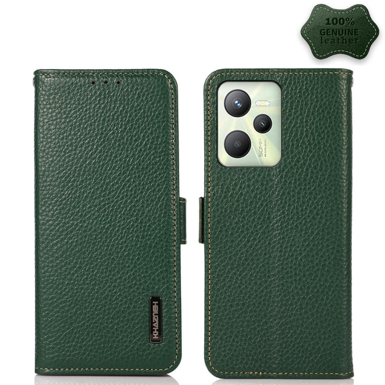KHAZNEH Side-Magnetic Litchi Genuine Leather RFID Phone Case, For TCL 30 SE / 306 / 305, For TCL 30V 5G / 30 XE 5G, For Xiaomi Redmi K50 Gaming — view 9