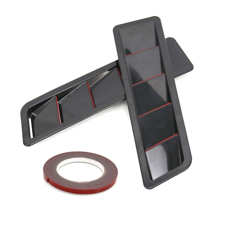 2 in 1 Car Air Intake Scoop Bonnet Hood Vent Louver Cooling Panel Trim Set