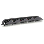 2 in 1 Car Air Intake Scoop Bonnet Hood Vent Louver Cooling Panel Trim Set