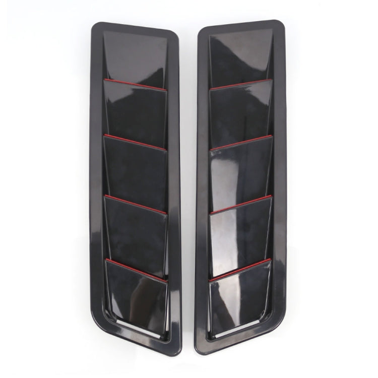 2 in 1 Car Air Intake Scoop Bonnet Hood Vent Louver Cooling Panel Trim Set