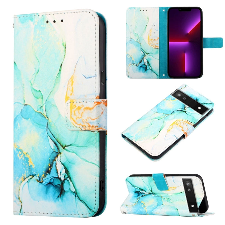 PT003 Marble Pattern Flip Leather Phone Case