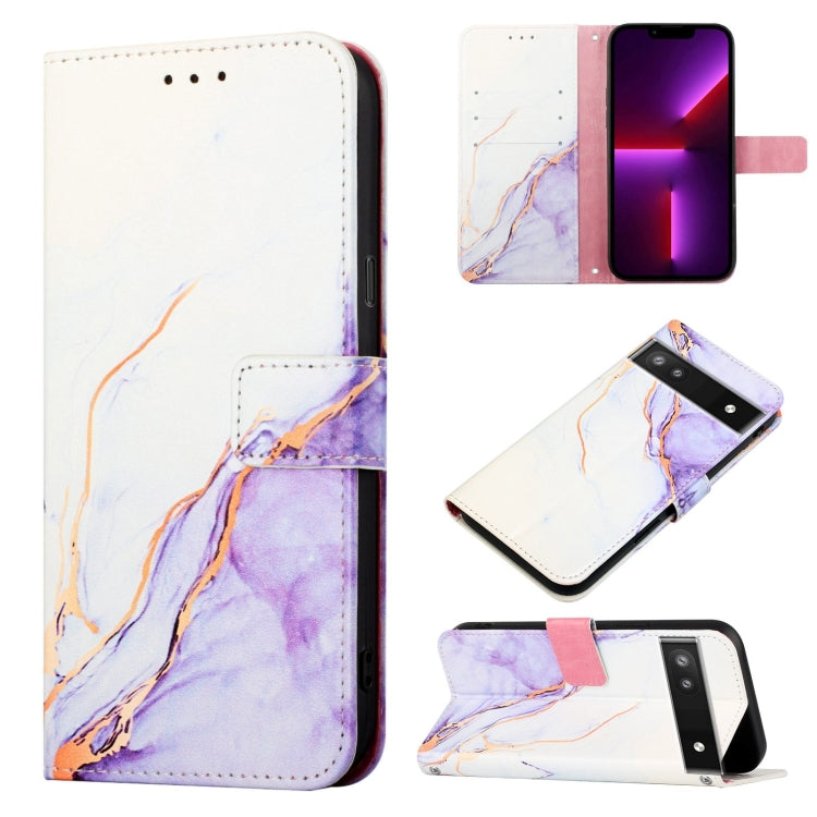 PT003 Marble Pattern Flip Leather Phone Case