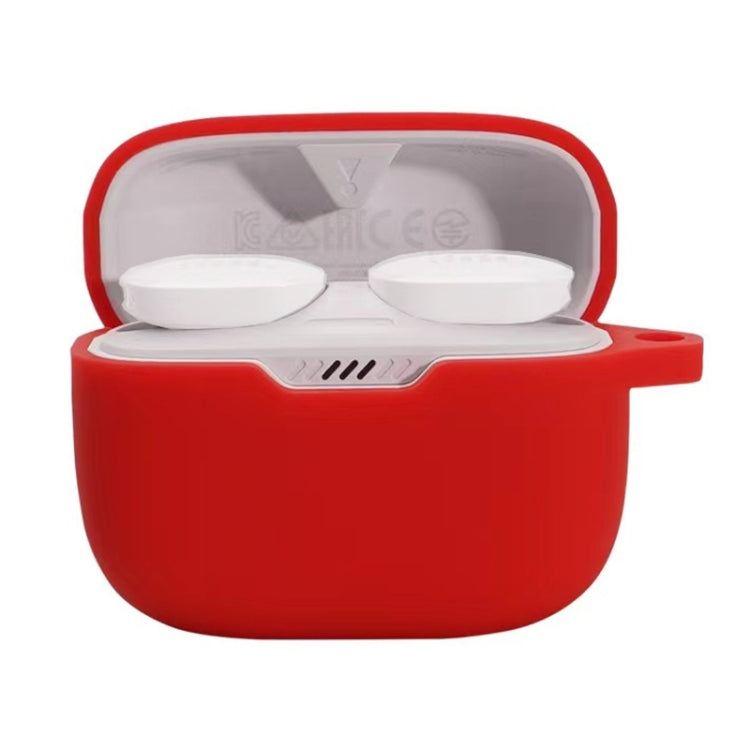 Earphone Protective Case with Hanging Buckle For JBL T130 — White