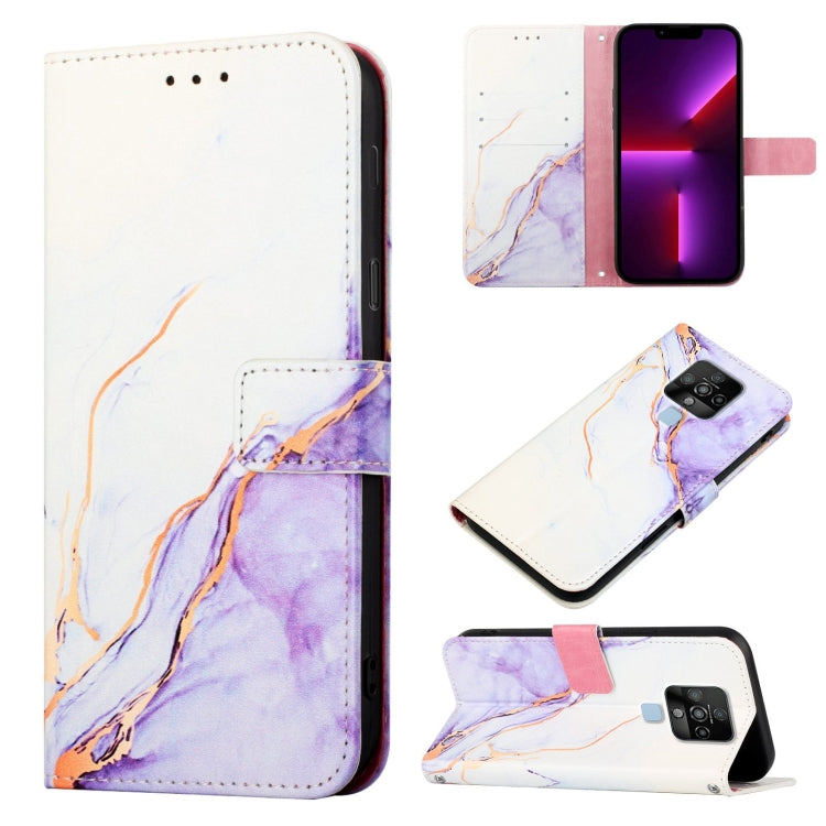 PT003 Marble Pattern Flip Leather Phone Case