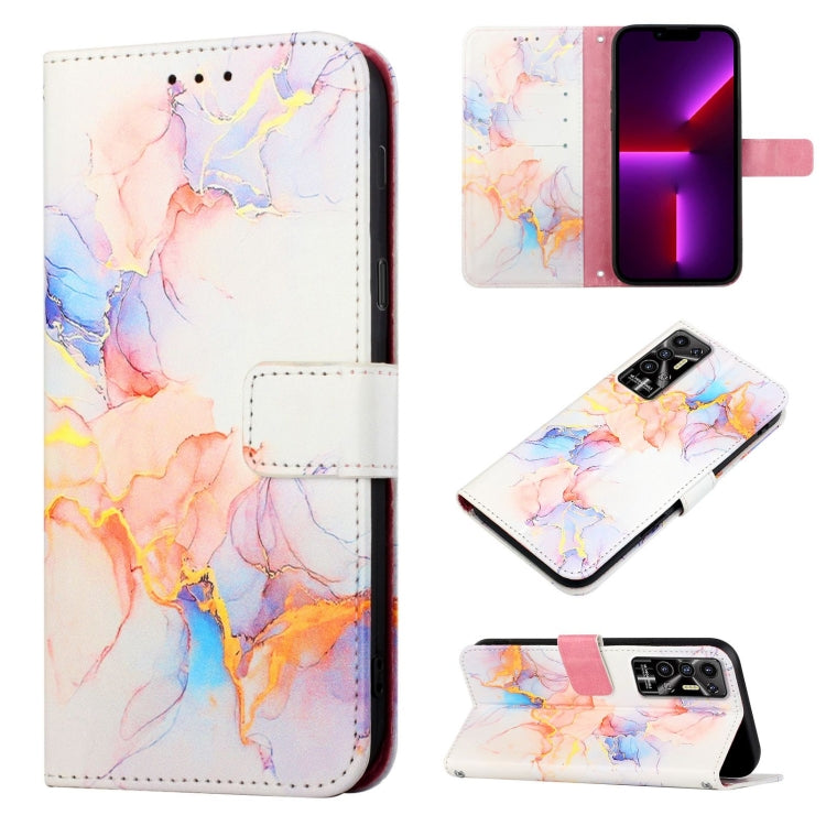 PT003 Marble Pattern Flip Leather Phone Case