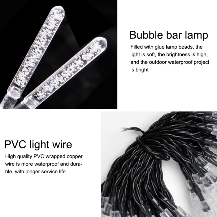 Outdoor Waterproof Solar Bubble Stick String Lights — 7m 50 LEDs