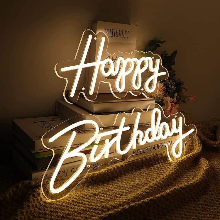 Happy Birthday Party LED Decorative Neon Lamp — view 2