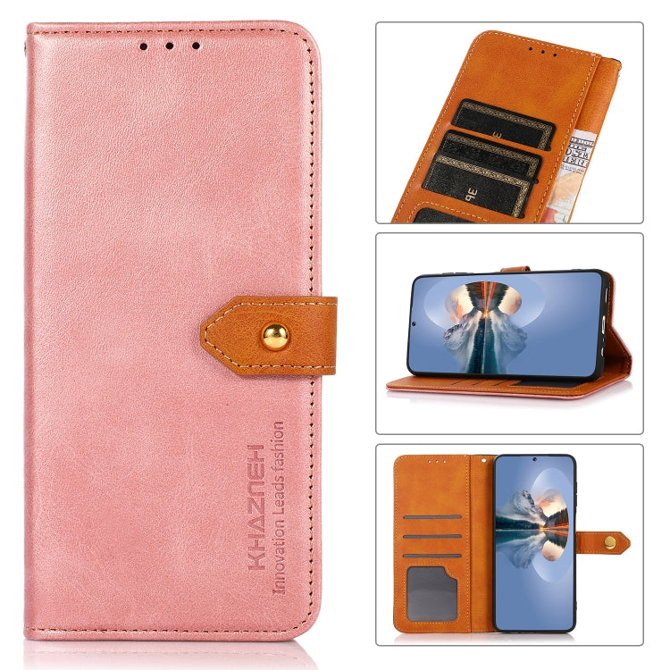 KHAZNEH Dual-color Cowhide Texture Flip Leather Phone Case, For TCL 30 5G / 30+ 5G, For Wiko Y52 — view 8