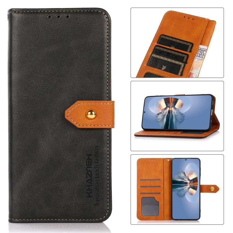 KHAZNEH Dual-color Cowhide Texture Flip Leather Phone Case, For TCL 30 5G / 30+ 5G, For Wiko Y52 — view 10