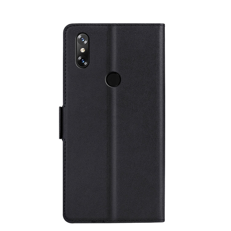 Ultra-thin Voltage Side Buckle PU + TPU Leather Phone Case — Black