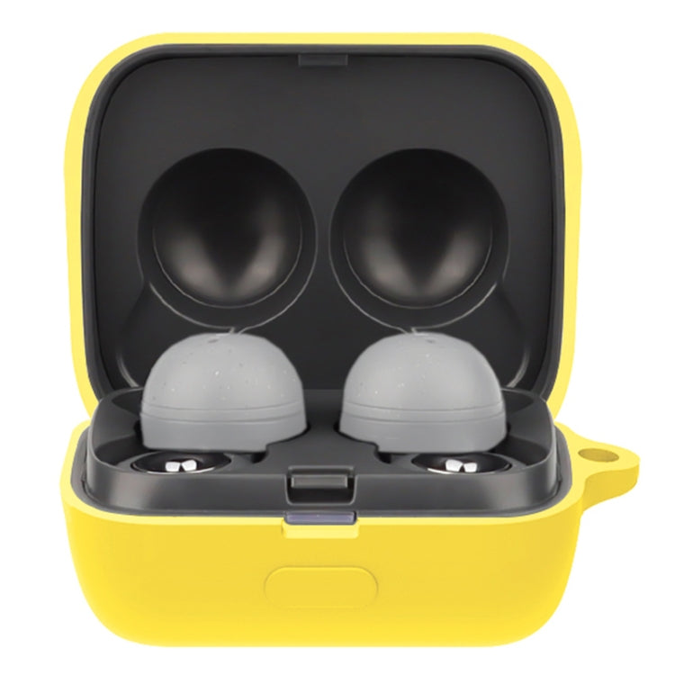 Solid Color Earphone Protective Case For Sony LinkBuds — Black