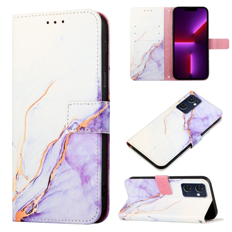 PT003 Marble Pattern Flip Leather Phone Case