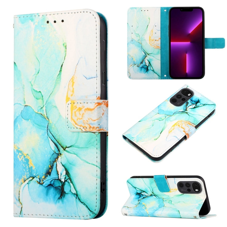 PT003 Marble Pattern Flip Leather Phone Case
