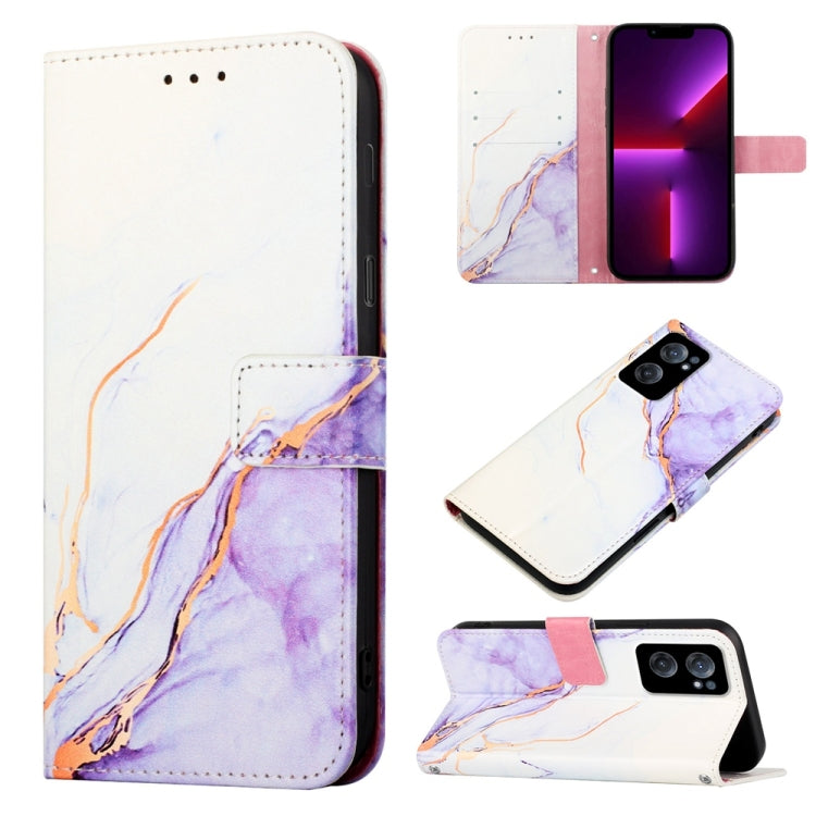 PT003 Marble Pattern Flip Leather Phone Case
