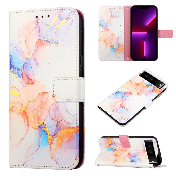 PT003 Marble Pattern Flip Leather Phone Case