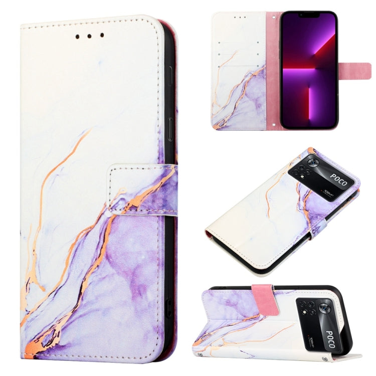 PT003 Marble Pattern Flip Leather Phone Case