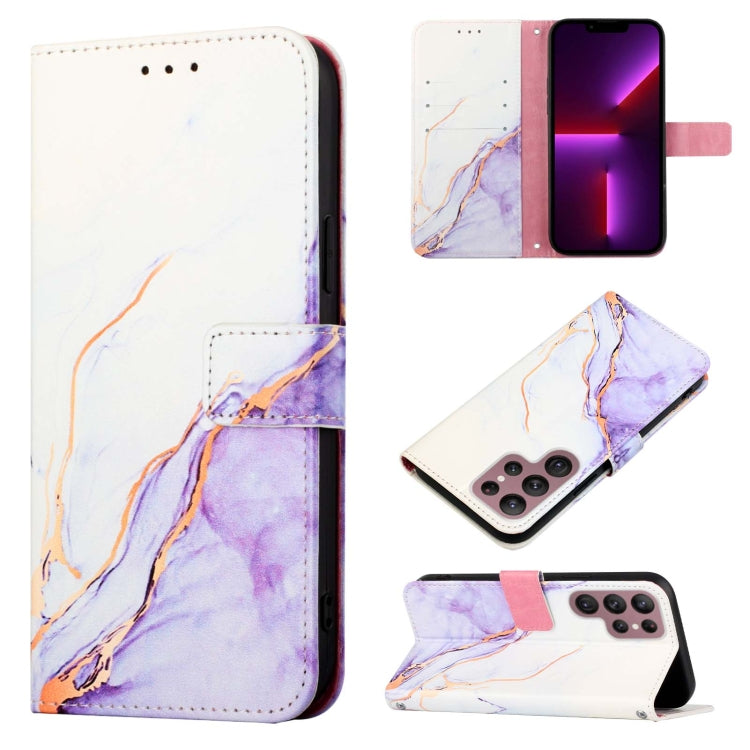PT003 Marble Pattern Flip Leather Phone Case