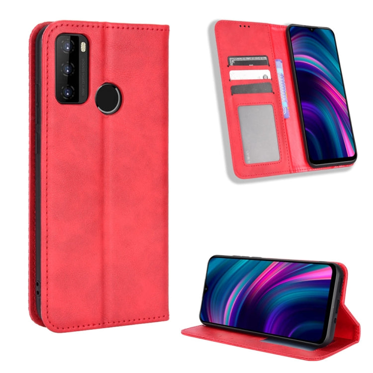 Magnetic Buckle Retro Texture Leather Phone Case