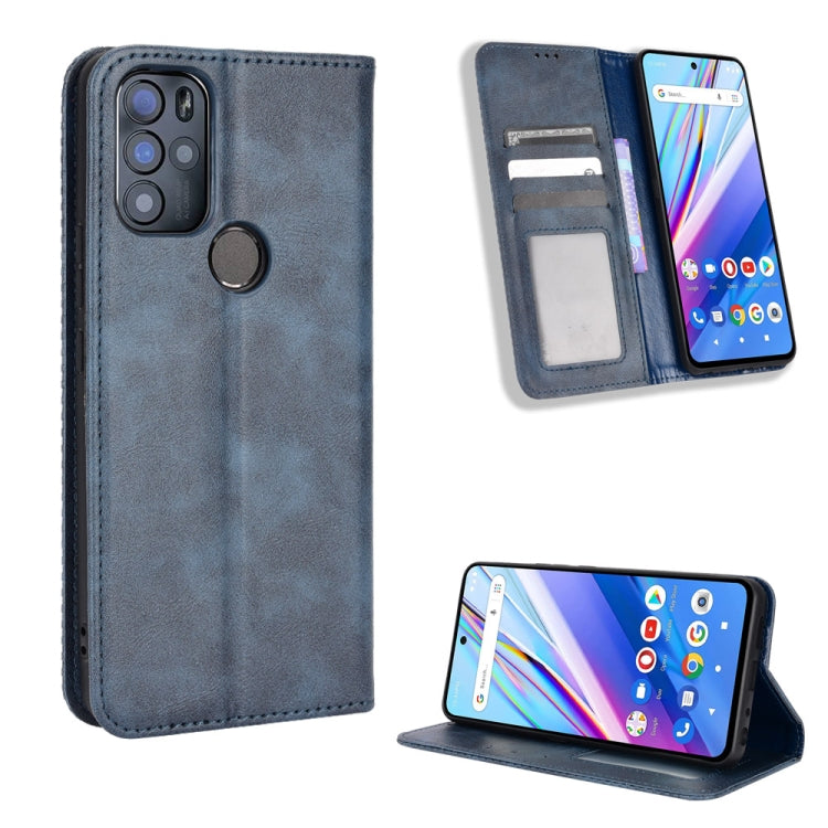 Magnetic Buckle Retro Texture Leather Phone Case