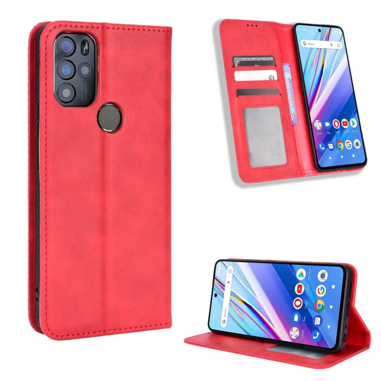 Magnetic Buckle Retro Texture Leather Phone Case
