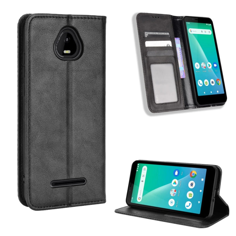 Magnetic Buckle Retro Texture Leather Phone Case