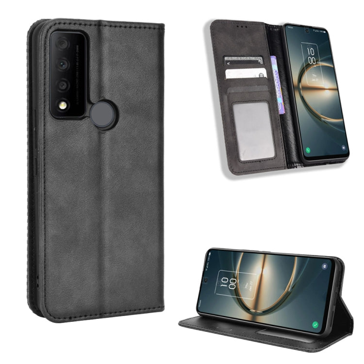 Magnetic Buckle Retro Texture Leather Phone Case