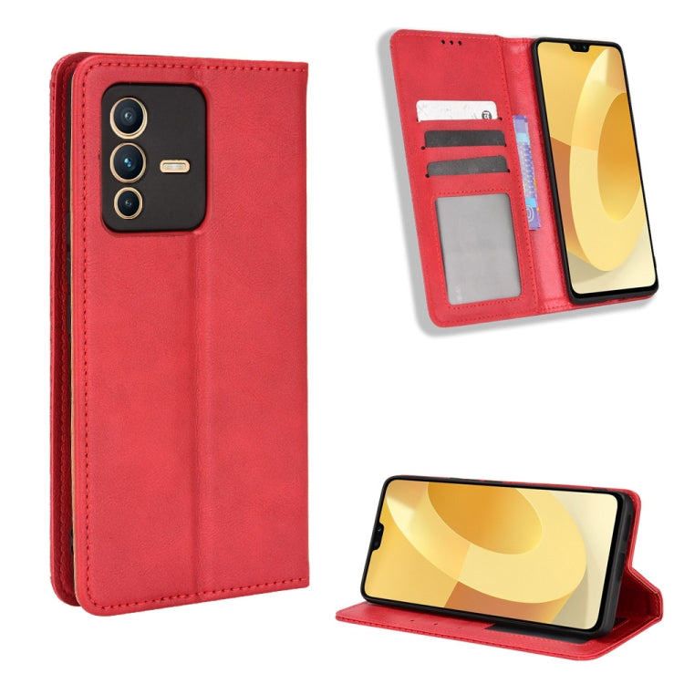 Magnetic Buckle Retro Texture Leather Phone Case