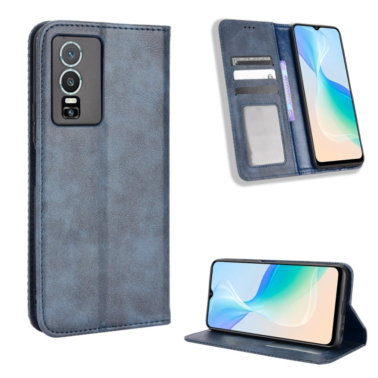 Magnetic Buckle Retro Texture Leather Phone Case