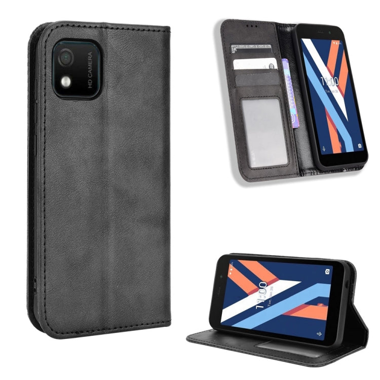 Magnetic Buckle Retro Texture Leather Phone Case