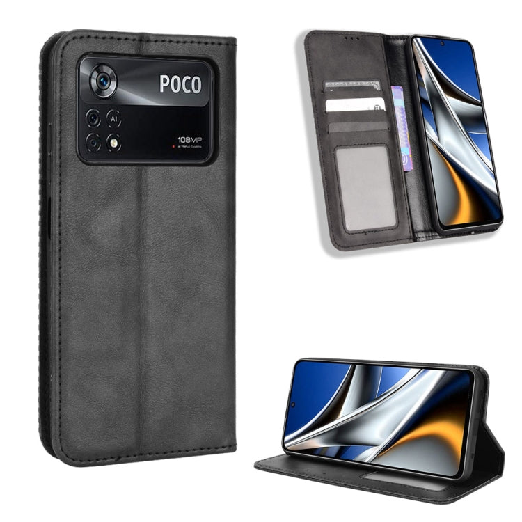 Magnetic Buckle Retro Texture Leather Phone Case
