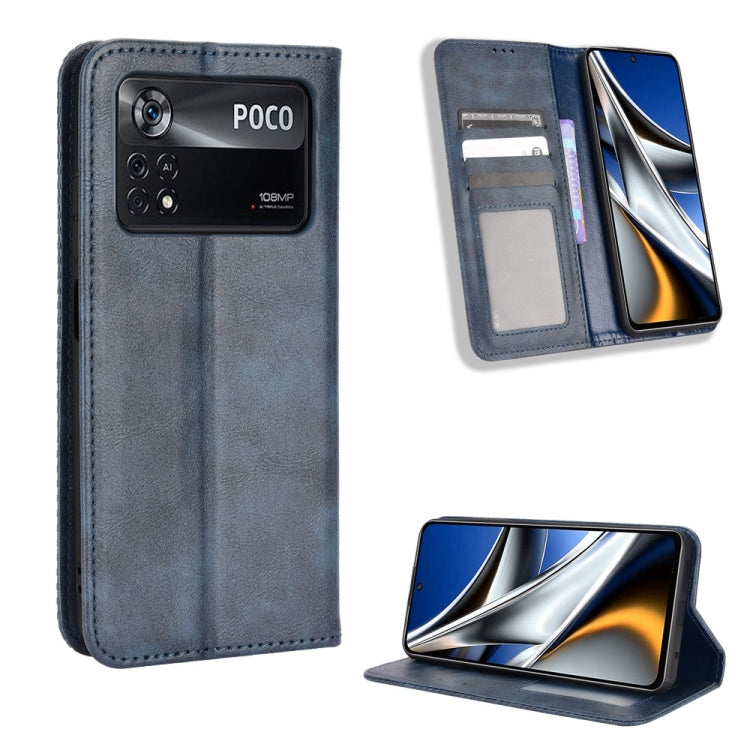 Magnetic Buckle Retro Texture Leather Phone Case