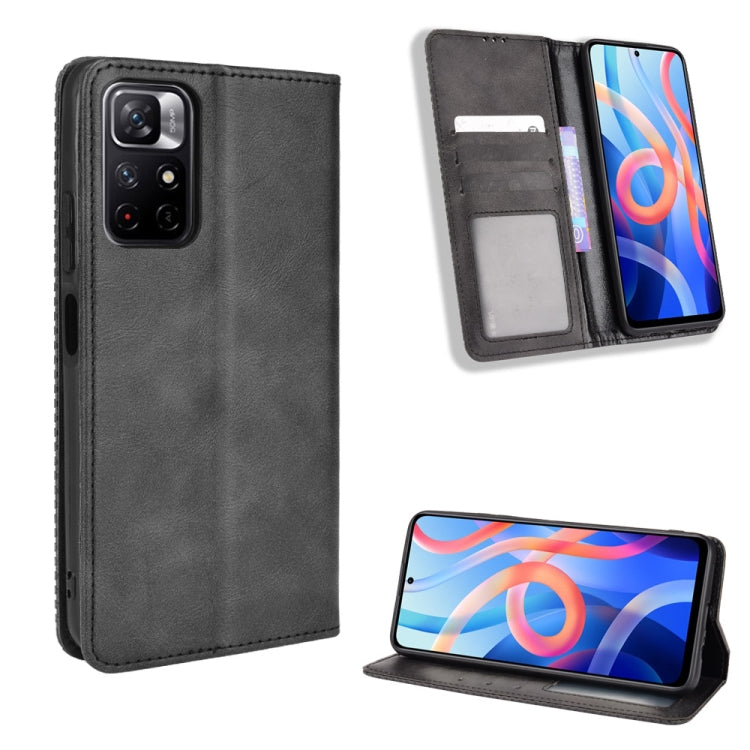 Magnetic Buckle Retro Texture Leather Phone Case