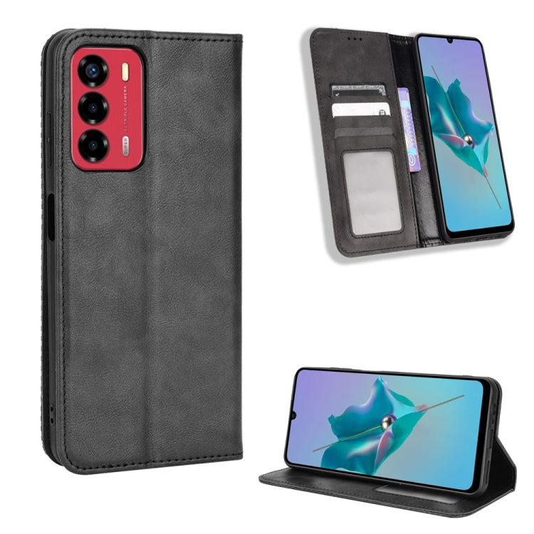 Magnetic Buckle Retro Texture Leather Phone Case