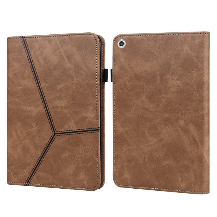 Solid Color Embossed Striped Leather Case — view 12